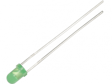 LED Diode - 3mm - Mat groen - Per stuk