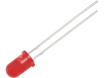 LED Diode - 5mm - Rood mat - Per stuk