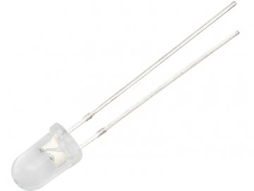 LED Diode - 5mm - Transparant rood - Per stuk
