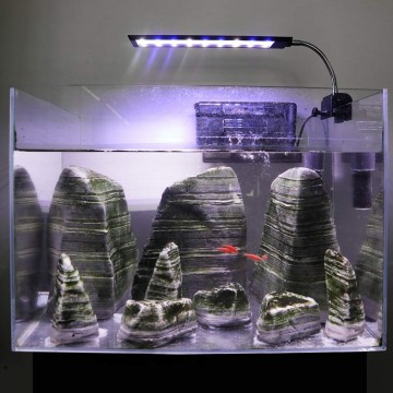 Aquarium LED lamp wit / blauw 18 LEDs