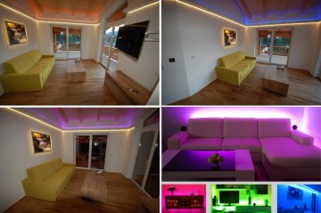 5 meter led strip - RGB - Complete set - inkortbaar