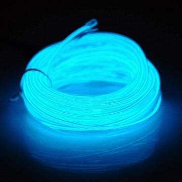 EL wire - IJSBLAUW - interieur verlichting - 12 Volt - 2 meter