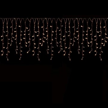 Led gordijn kerst - 10 meter - Warm wit - 400 leds