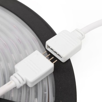 5 meter led strip - waterproof IP67 - RGB - Complete set - inkortbaar