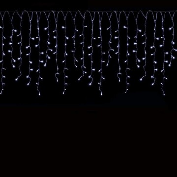 Led gordijn kerst - 5 meter - Koud wit - 200 leds