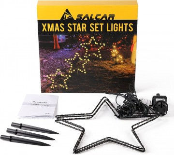 LED kerststerren set - 3 stuks - 30cm - Warm wit