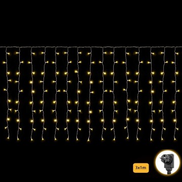 Led lichtsnoer - 3 x 1 meter - warm wit - 150 leds