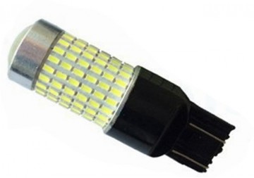 T25 - WIT - 12V - 144 SMD - 3014 LED (3157 LED) - LED lamp met lens