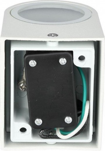 Wandlamp armatuur wit - Rond - GU10 fitting - 35W - IP44