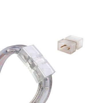 Koppelstuk voor 5 en 25 meter LED slangen - 2 pins - 230V
