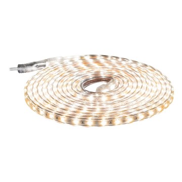 Warm wit LED Strip IP65 - 5 Meter - 220V - Matel