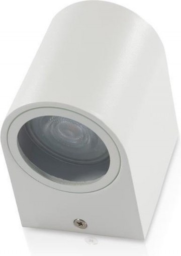Wandlamp armatuur wit - Rond - GU10 fitting - 35W - IP44