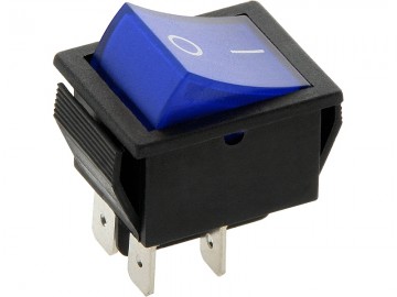 Schakelaar - blauw - 12 volt - 20A - verlicht