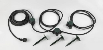 Waterdichte stekkerdozen - 3 voudig  - 10 meter