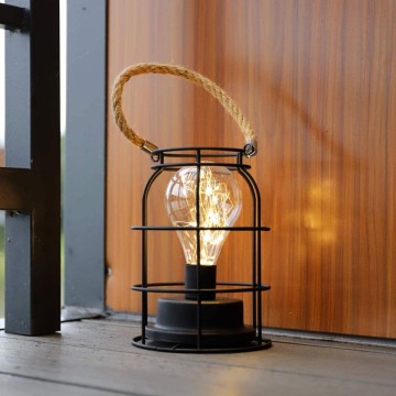 LED lantaarn - batterijen en USB - Warm wit