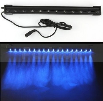Aquarium LED licht lucht- gordijn BLAUW WIT 62cm