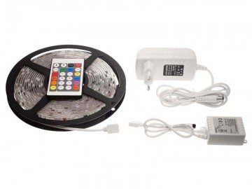 Complete set - 5 meter led strip - RGB - Waterproof IP67