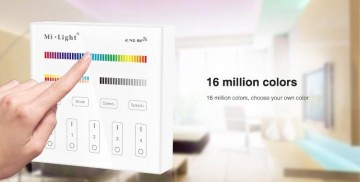 4-Zone RGB+CCT Smart Panel Remote Controller - B4 Mi-light 2.0