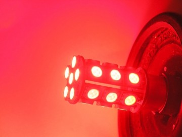 BA15S LED 13-SMD ROOD 5050 - 24V LED lamp