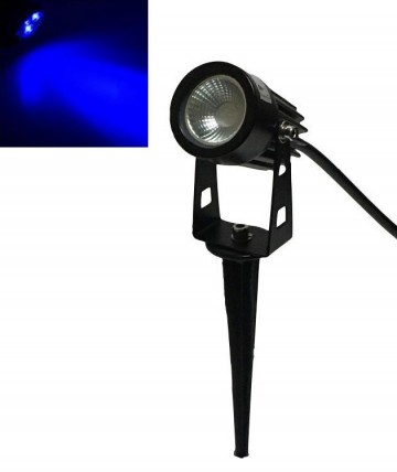 Blauwe led buiten spot 3w 12v blue
