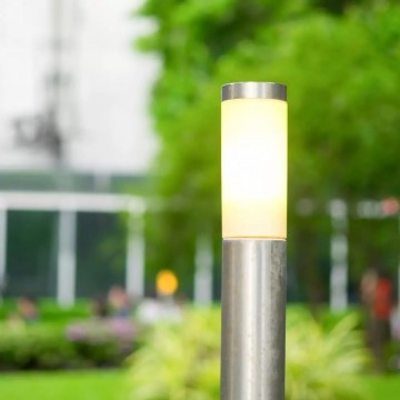 LED buitenlamp - 80cm - RVS pilaar - BOLLARD E27