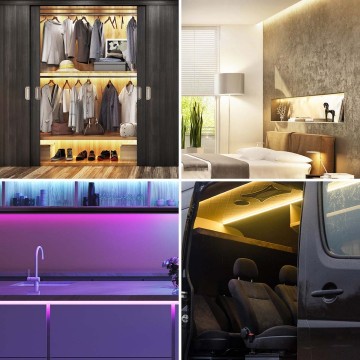 Smart USB LED strip - Multicolour - RGB + Warm wit - 2 meter - SmartLife