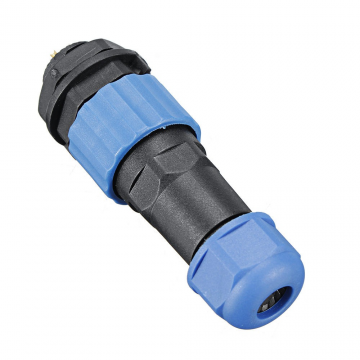 Male + socket - Waterdichte kabelverbinder - 4 aderig - IP68