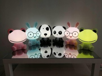 LED nachtlamp - Konijn - Groen - Warm wit