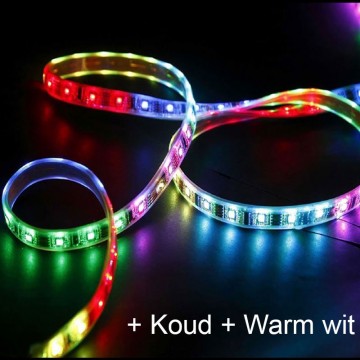 5 Meter - RGB + Dual White - Slimme ledstrip + ontvanger