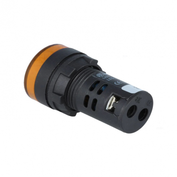 Controlelampje - LED indicator - 230V - 22mm - Geel