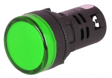 Controlelampje - LED indicator - 24V - 22mm - Groen