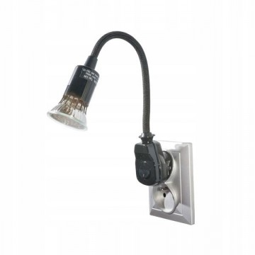 LED stekkerlamp - Met verstelbare arm - 185 Lumen - Zwart