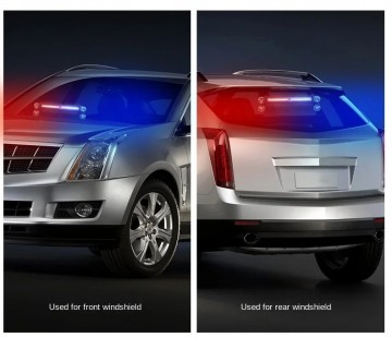 Dashboard flitser - COB LED - Rood / blauw - 12 / 24V