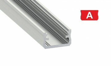 2 meter - 9,3x16mm DESIGN A ZWART - LED Profiel - aluminium