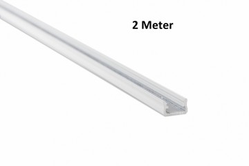 2 meter - 9,3x16mm DESIGN A WIT - LED Profiel - aluminium