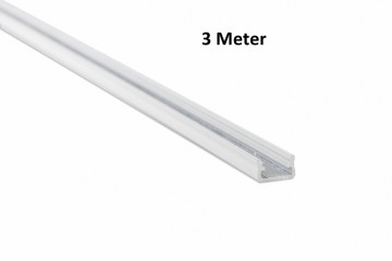 3 meter - 9,3x16mm DESIGN A WIT - LED Profiel - aluminium