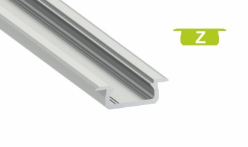 1 meter - Inbouw 7mm DESIGN Z ZWART - LED Profiel - aluminium