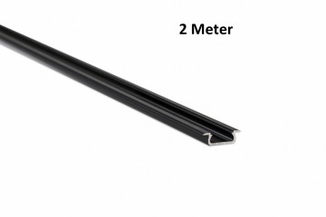 2 meter - Inbouw 7mm DESIGN Z ZWART - LED Profiel - aluminium