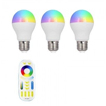 Beginners set - E27 - 3 wifi lampen - Kleur + DUAL WHITE