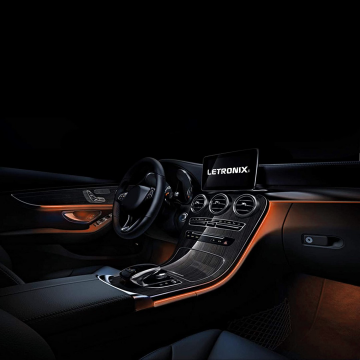 EL wire - ORANJE - interieur verlichting - 12 Volt - 2 meter