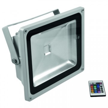 50W LED Schijnwerper RGB IP65 Outdoor - Dimbaar Remote