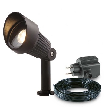 1x LED grond spot - 12V - 3 watt - complete set