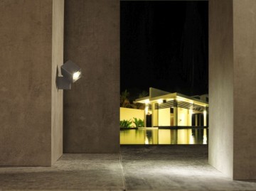 5x LED wand spot - 2 Watt - 12V - Grijs - complete set