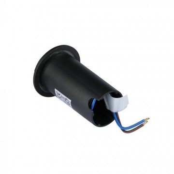 Grondspot 2 kanten - zwarte uitvoering - 12 Volt tuin verlichting - warm wit - IP67