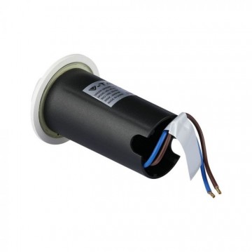 Grondspot 4 kanten - witte uitvoering - 12 Volt tuin verlichting - koud wit - IP67