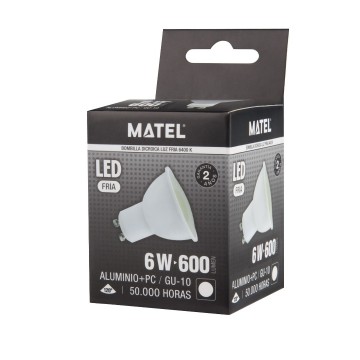 Gu10   koud wit   600 lumen   6 watt 2