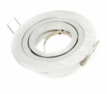 Inbouw armatuur GU10 aluminium rond PREMIUM zilver/zilver
