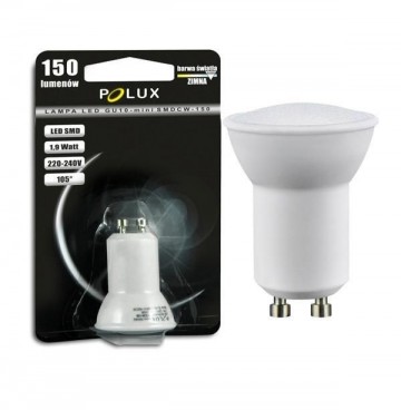 LED Mini GU10 - KOUD wit - (35mm) 150 lumen - 1,9 watt - Polux
