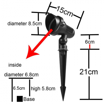 LED Prikspot grondspot - MR16 fitting - 85mm