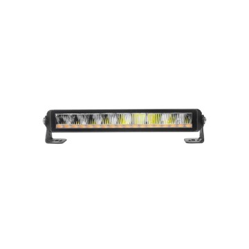 LED bar + waarschuwingslicht - R10 / R65 / R149 - Wit + amber - 12/24V - 35cm